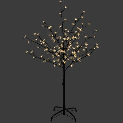 Northlight 4' LED Lighted Sakura Cherry Blossom Artificial Flower Tree - Warm White Lights