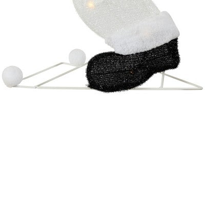 Northlight Lighted Snowman With Snowball Outdoor Christmas Decoration - 36.25" - Clear Lights