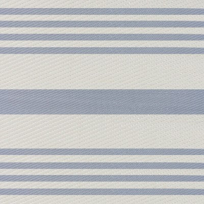 Northlight 4' X 6' Light Blue And White Striped Rectangular Outdoor Area Rug
