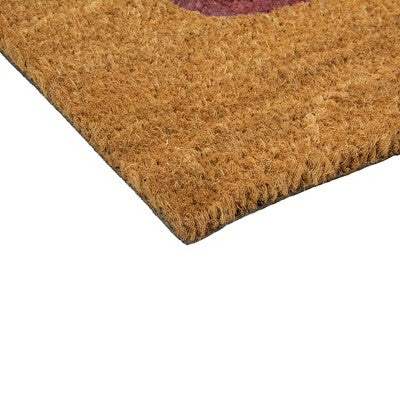Northlight Natural Coir "Smile" Outdoor Rectangular Doormat 18" X 30"