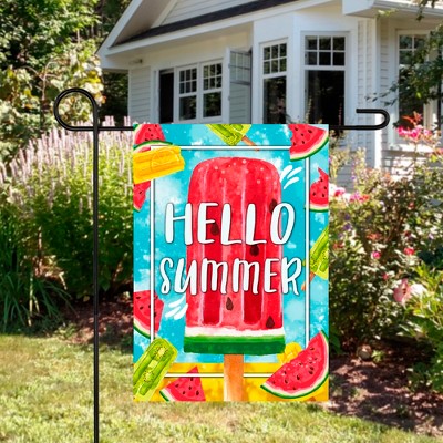 Northlight Hello Summer Popsicle Outdoor Garden Flag 12.5" X 18"