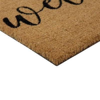 Northlight Natural Coir Pumpkin "Welcome" Halloween Doormat 18" X 30"