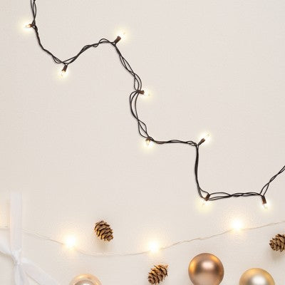  Northlight Mini Incandescent Christmas Lights - Clear - 4' Brown Wire - 20ct
