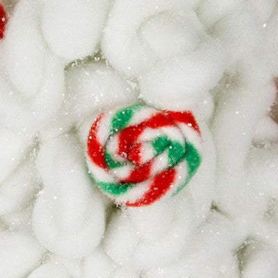  Northlight Plush Tree With Peppermint And Candy Canes Christmas Decoration - 16.5"