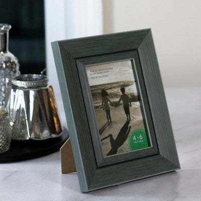  Northlight 9.25" Classical Rectangular 4" X 6" Photo Picture Frame - Gray And Black