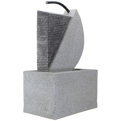  Northlight 20" Gray Modern Style Rainfall Outdoor Water Fountain