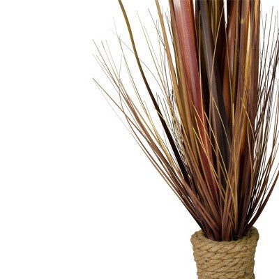  Northlight 34" Brown Artificial Grass Plant In A Rope Pot