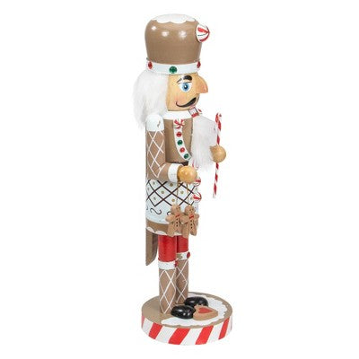  Northlight 14" Beige And Red Gingerbread Chef Christmas Nutcracker