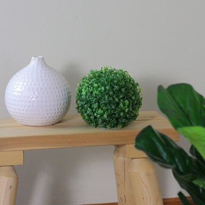  Northlight 9" Two Tone Green Artificial Boxwood Topiary Garden Sphere