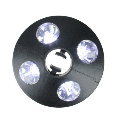  Northlight 8" Black 4-Panel Patio Umbrella Light With 20 LED's
