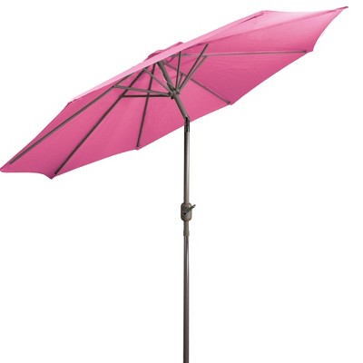  Northlight 9ft Outdoor Patio Market Umbrella With Hand Crank And Tilt, Pink
