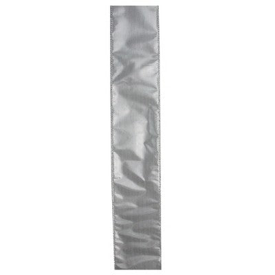  Northlight Pack Of 12 Silver Solid Christmas Wired Craft Ribbon 2.5" X 120 Yards