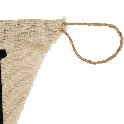  Northlight 18.75" Beige Battery Operated LED Lighted Burlap Happy Halloween Banner