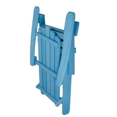  Northlight 36" Blue Classic Folding Wooden Adirondack Chair