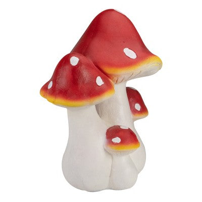  Northlight Hand Painted Mushroom Cluster Outdoor Garden Decoration - 17.5" - White And Red