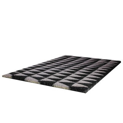  Northlight Black And Gray 3-Dimensional Triangle Print Doormat 17 X 29