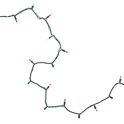  Northlight LED Mini Christmas Lights - Red And White - 33' Green Wire - 100ct