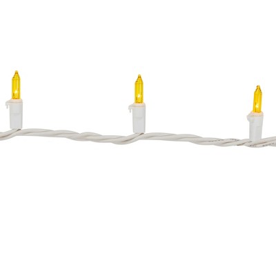  Northlight Mini Christmas Lights - Yellow - 20.25' White Wire - 100ct