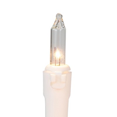  Northlight Mini Incandescent Christmas Lights - Blue And Clear - 7' White Wire - 35ct