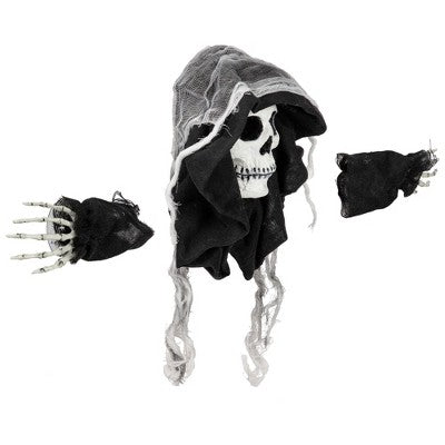  Northlight 10" Spooky Skeleton 3-D Halloween Window Decoration