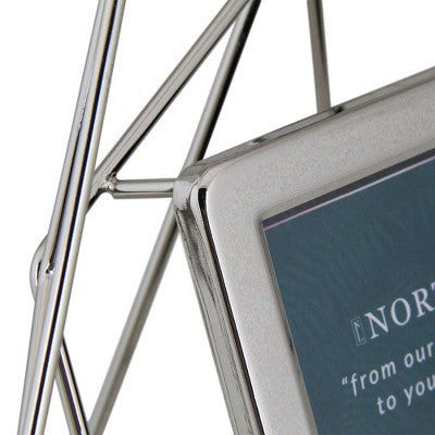  Northlight 9.5" Contemporary Hexagonal 4" X 4" Photo Picture Frame - Silver
