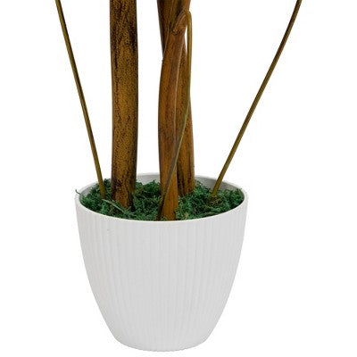  Northlight Real Touch™ Artificial Monstera Artificial Plant In A White Textured Pot - 4.25'