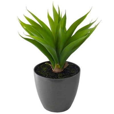  Northlight 22" Potted Green Artificial Agave Plant