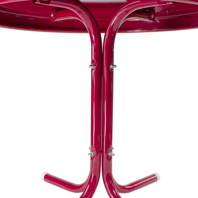  Northlight 22" Outdoor Retro Tulip Side Table, Pink