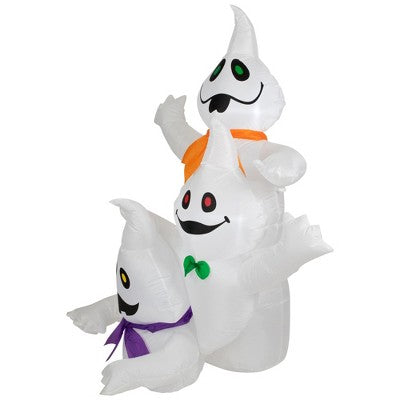  Northlight LED Lighted Ghost Trio Inflatable Outdoor Halloween Decoration - 3.5'- Warm White Lights