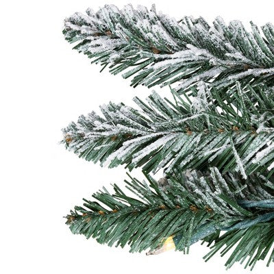  Northlight Pre-Lit Pencil Flocked Alpine Artificial Christmas Tree - 5' - Clear Lights