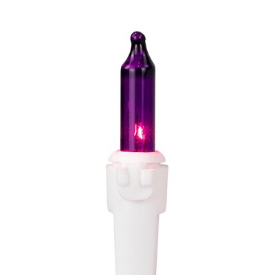  Northlight Mini Incandescent Christmas Lights - Purple - 7' White Wire - 35ct