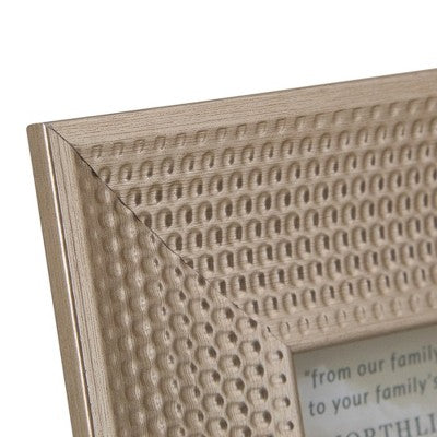  Northlight 5" X 7" Champagne Gold Honeycomb Rectangular Photo Frame 10.25"