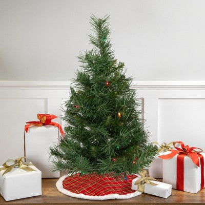  Northlight Pre-Lit Medium Royal Pine Artificial Christmas Tree - 2' - Multicolor Lights