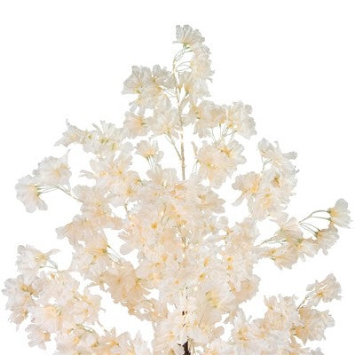  Northlight 6' LED Lighted White Floral Artificial Tree - Warm White Lights