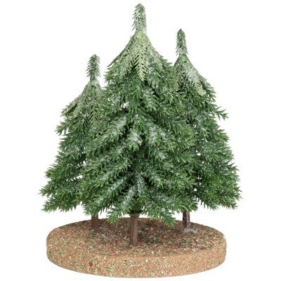  Northlight Icy Downswept Pine Trio Of Trees Christmas Decoration - 8" - Unlit