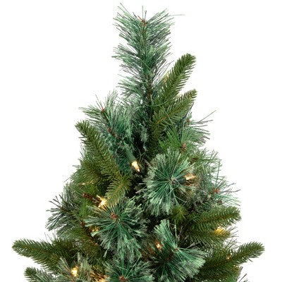  Northlight Pre-Lit Full Ashcroft Cashmere Pine Artificial Christmas Tree - 3' - Clear AlwaysLit Lights