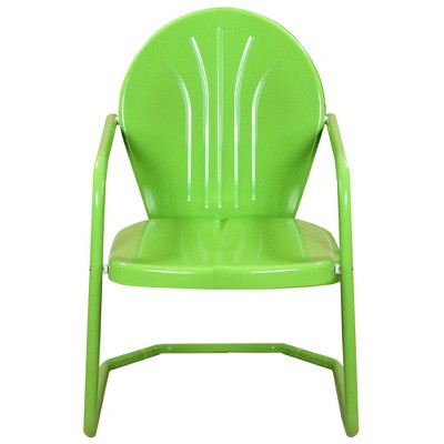  Northlight 34-Inch Outdoor Retro Tulip Armchair, Lime Green