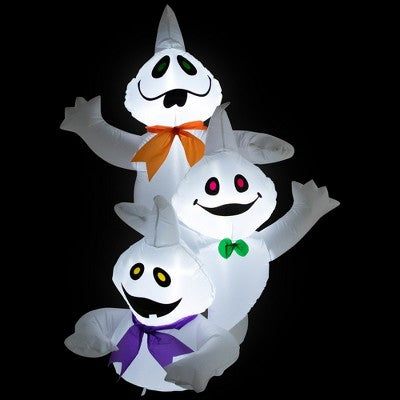  Northlight LED Lighted Ghost Trio Inflatable Outdoor Halloween Decoration - 3.5'- Warm White Lights