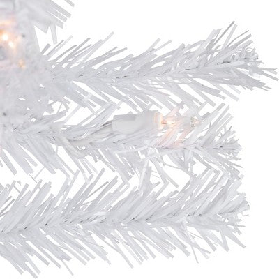  Northlight Pre-Lit Slim Woodbury White Pine Artificial Christmas Tree - 3' - Clear Lights