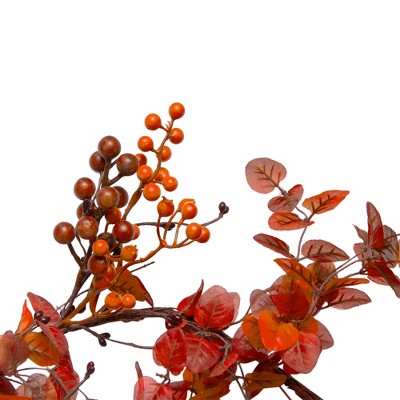  Northlight 5' Berry And Leaves Fall Harvest Artificial Garland - Unlit