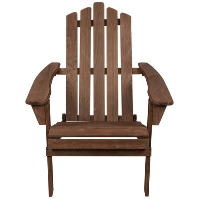  Northlight 36" Brown Classic Folding Wooden Adirondack Chair