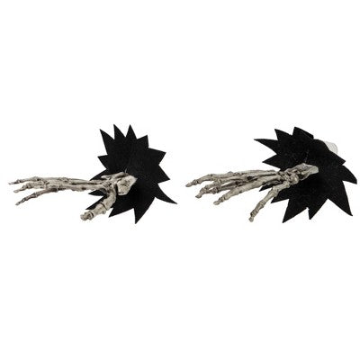  Northlight 7" Skeleton Hands Halloween Window Decoration