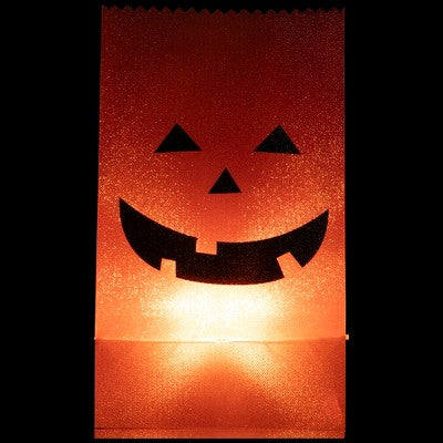  Northlight Lighted Jack-O-Lantern Halloween Outdoor Luminary Pathway Markers - 9.5" - Set Of 3