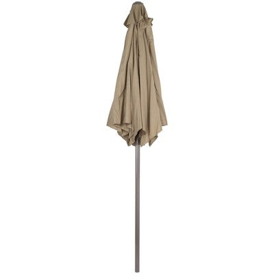  Northlight 7.5ft Outdoor Patio Market Umbrella With Hand Crank, Taupe