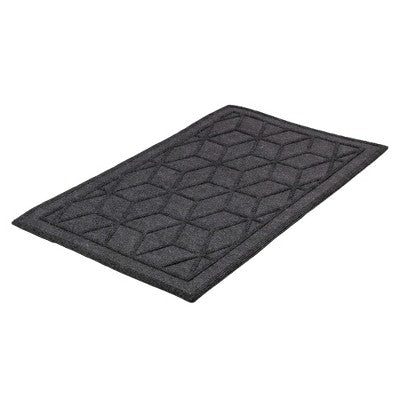  Northlight Gray Diamond Patterned Rectangular Coir Doormat 18" X 30"