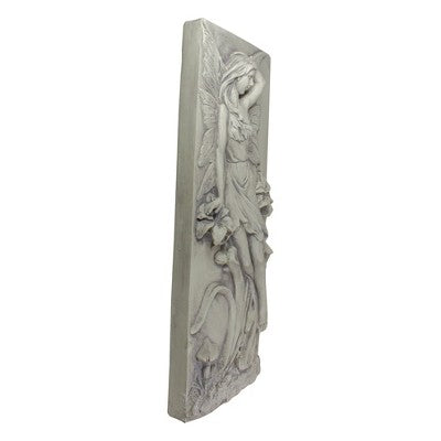  Northlight 31" Ivory Fairy And Lily Flower Wall Plaque
