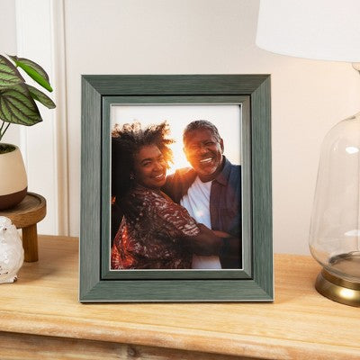  Northlight Contemporary Rectangular Picture Frame - For A 8" X 10" Photo - Gray And Black