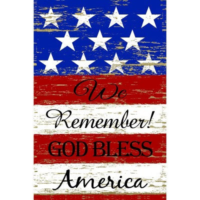  Northlight We Remember! Patriotic American Outdoor House Flag 40" X 28"