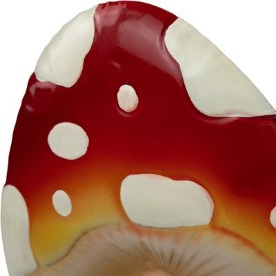  Northlight Double Mushrooms Outdoor Garden Stake - 16" - Red And Green