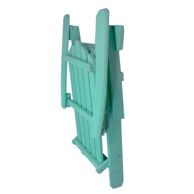  Northlight 36" Green Classic Folding Wooden Adirondack Chair